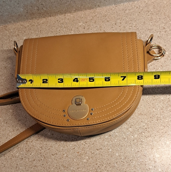 Authentic Longchamp Camel Tan Leather Crossbody Bag - Picture 10 of 12